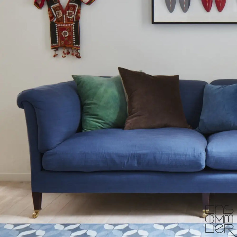 Anselm Custom Made Sofa by Ensemblier London Made in the UK using Traditional Upholstery Methods