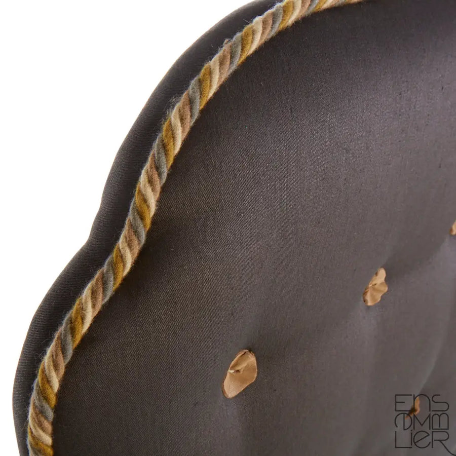 Carlyle custom bespoke headboard using sustainable natural materials and handcrafted in the UK by Ensemblier London