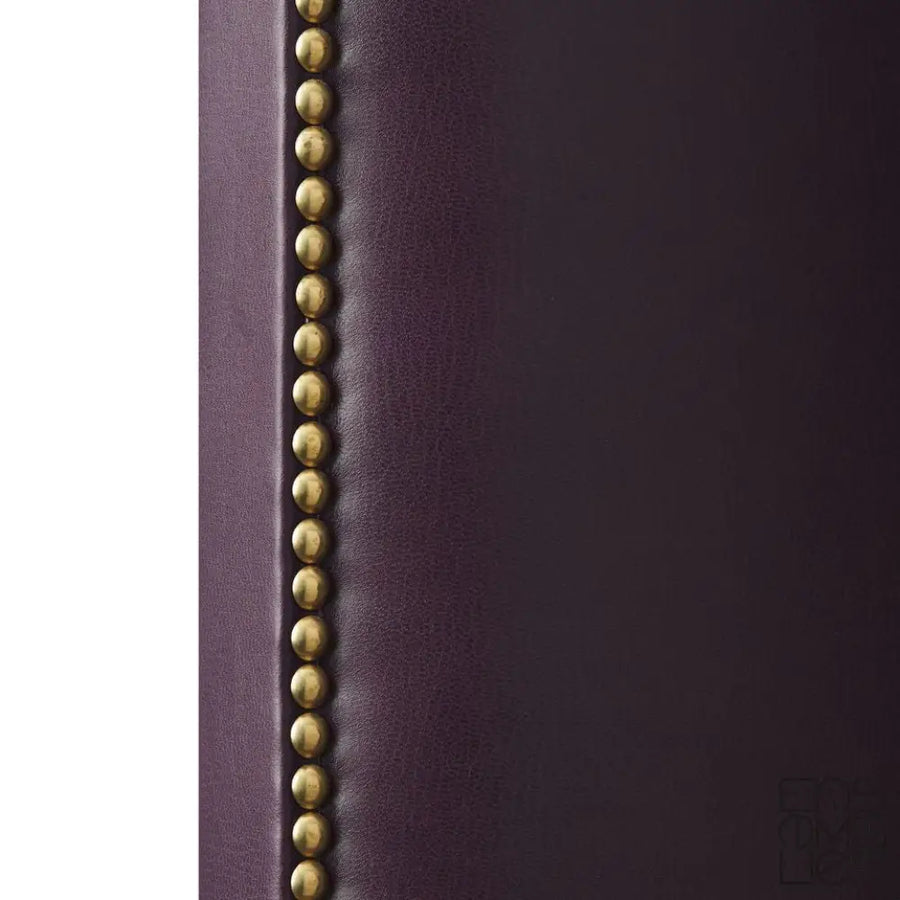 Delphi King Headboard in British Leather
