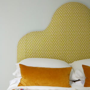 Gifford headboard using sustainable natural materials and handcrafted in the UK by Ensemblier London