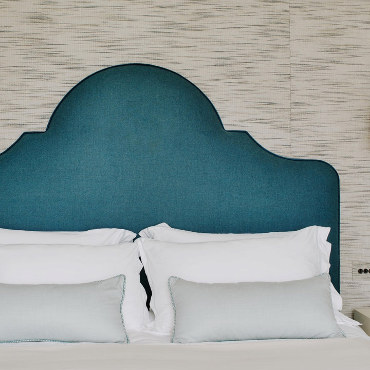 Custom headboard using sustainable materials for a handcrafted furniture piece to last generations. By Ensemblier London